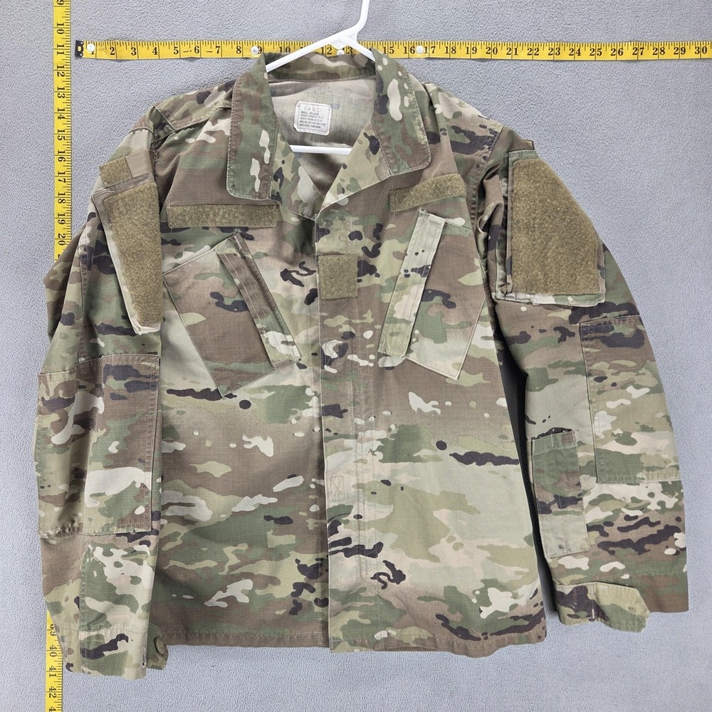 U.S. Military Jacket Mens Small Camo Combat Uniform Tactical Zip Army OCP